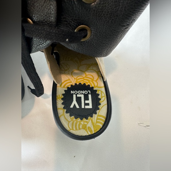 Fly London Black Mules Sleek Minimalist Design 9-9.5 - Picture 7 of 10